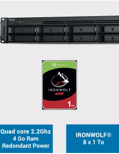 Synology RS1221RP+ Serveur NAS Rack (2 PSU) IRONWOLF 8To (8x1To)
