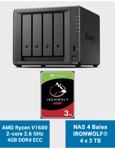 Synology DS923+ 4GB NAS Server IRONWOLF 12TB (4x3TB)