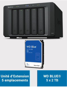 Synology DX517 Unité d'extension WD BLUE 10To (5x2To)