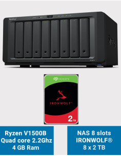 Synology DS1821+ Serveur NAS 8 baies IRONWOLF 16To (8x2To)
