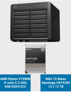 Synology DS2422+ 12-Bay NAS Server HAT5300 144TB (12x12TB)