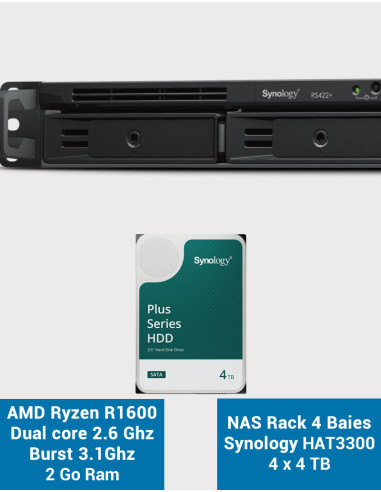 Synology DS218+ NAS Server IRONWOLF 4TB (2x2TB) Synology DS218+ NAS Server IRONWOLF 4TB (2x2TB)