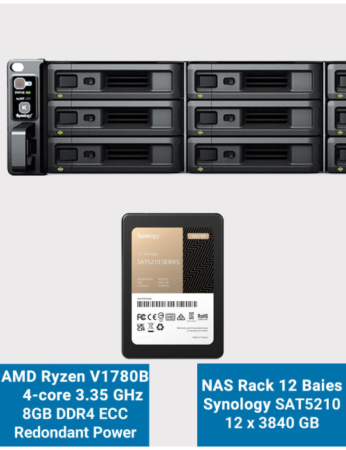 Synology DS220J NAS Server WD PURPLE 12TB (2x6TB)
