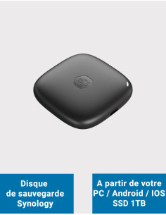 Synology BDS70 Disque de sauvegarde SSD 1TB pour utilisateur nomade