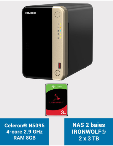 Synology DS1618+ Serveur NAS IRONWOLF 72 To Synology DS1618+ Serveur NAS IRONWOLF 72 To