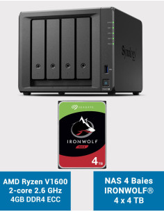 Synology DS923+ 4GB Servidor NAS IRONWOLF 16TB (4x4TB)