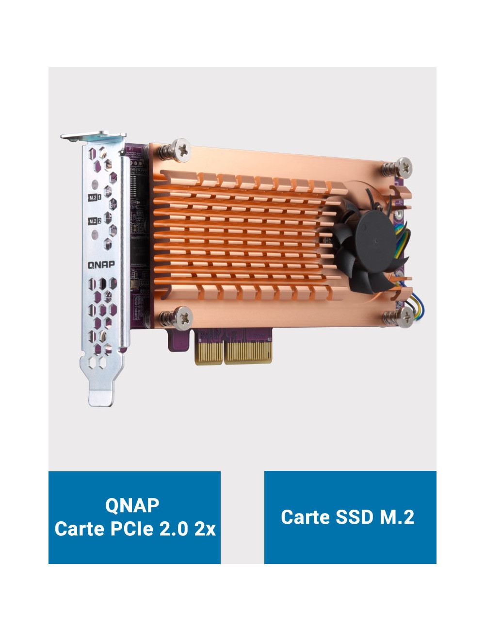 QNAP QM2-2S-220A Carte d'extension dual SSD M.2