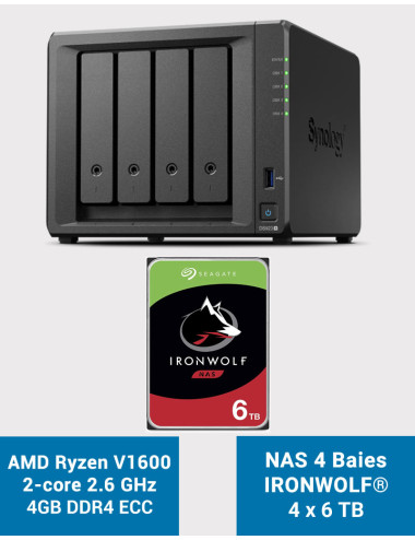 Synology DS923+ 4GB NAS Server IRONWOLF 24TB (4x6TB)