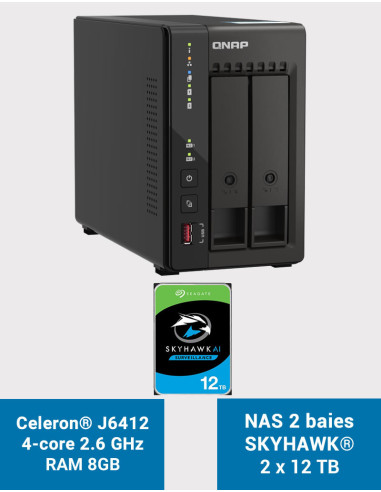 Synology DX517 Unité d'extension IRONWOLF PRO 40To (5x8To) Synology DX517 Unité d'extension IRONWOLF PRO 40To (5x8To)