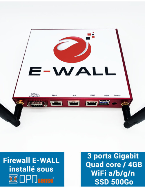 Firewall Appliance AP234 under OPNsense® 3 ports WIFI 4GB SSD 500GB
