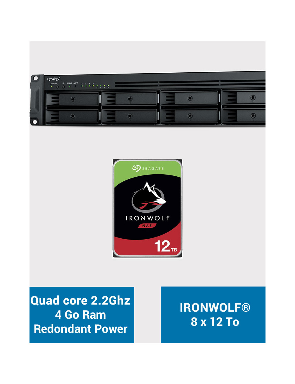 Synology DS720+ Serveur NAS WD RED 2To (2x1To)