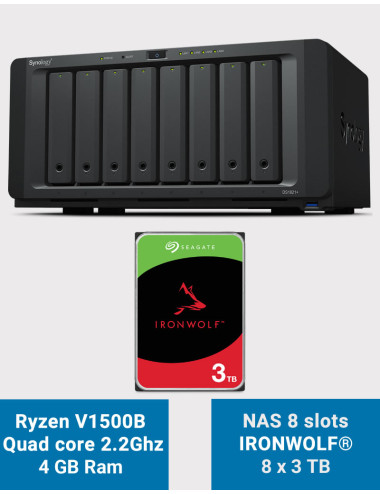 Synology DS1821+ 8-bay NAS Server IRONWOLF 24TB (8x3TB)