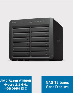 Synology DS2422+ Serveur NAS 12 baies (Sans disques)