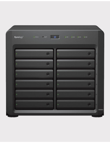 Synology DS2422+ Serveur NAS 12 baies HAT3300 144To (12x12To)