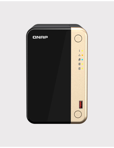 QNAP TS-264 8GB NAS Server 2 bays WD RED PLUS 12TB (2x6TB)