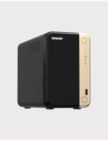 QNAP TS-264 8GB Servidor NAS 2 bahías WD GOLD 44TB (2x22TB)