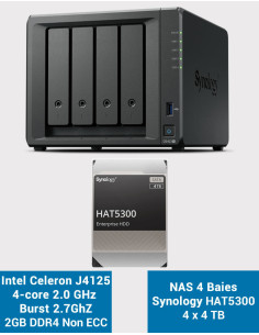Synology DS423+ 2Go Serveur NAS HAT5300 16To (4x4To)
