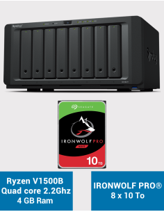 Synology DS1821+ 8-bay NAS Server IRONWOLF PRO 80TB (8x10TB)