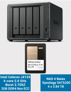 Synology DS423+ 2GB Servidor NAS SSD SAT5200 15360GB (4x3840GB)