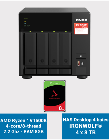 Synology DS120J Serveur NAS IRONWOLF 3 To Synology DS120J Serveur NAS IRONWOLF 3 To
