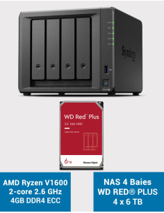 Synology DS923+ 4GB Serveur NAS WD RED PLUS 24To (4x6To)